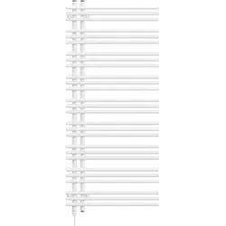 Zehnder Design-Heizkörper Yucca Asym elektrisch, 1354x47x578 mm, Weiß Aluminium, IP65