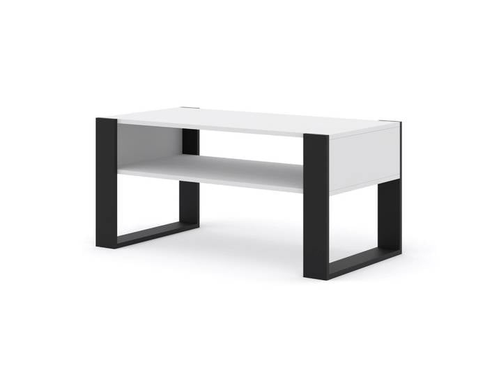 COUCHTISCH Weiß, Schwarz 100/47,5/50