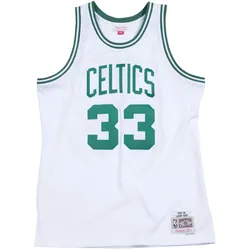 Mitchell & Ness, Herren, Sportshirt, Swingman Jersey Boston Celtics 198586 Larry Bird (S), Weiss, S