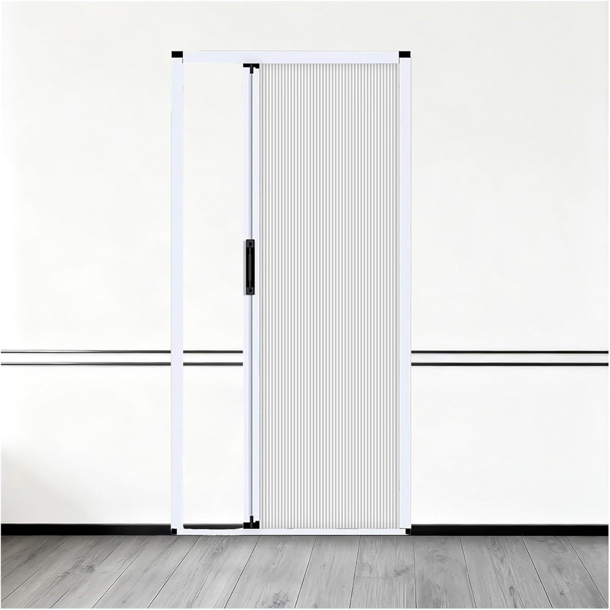 Wit Harmonicadeur Binnen - Opvouwbare Vouwdeur voor Ruimtebesparing - Hoogte: 210 cm