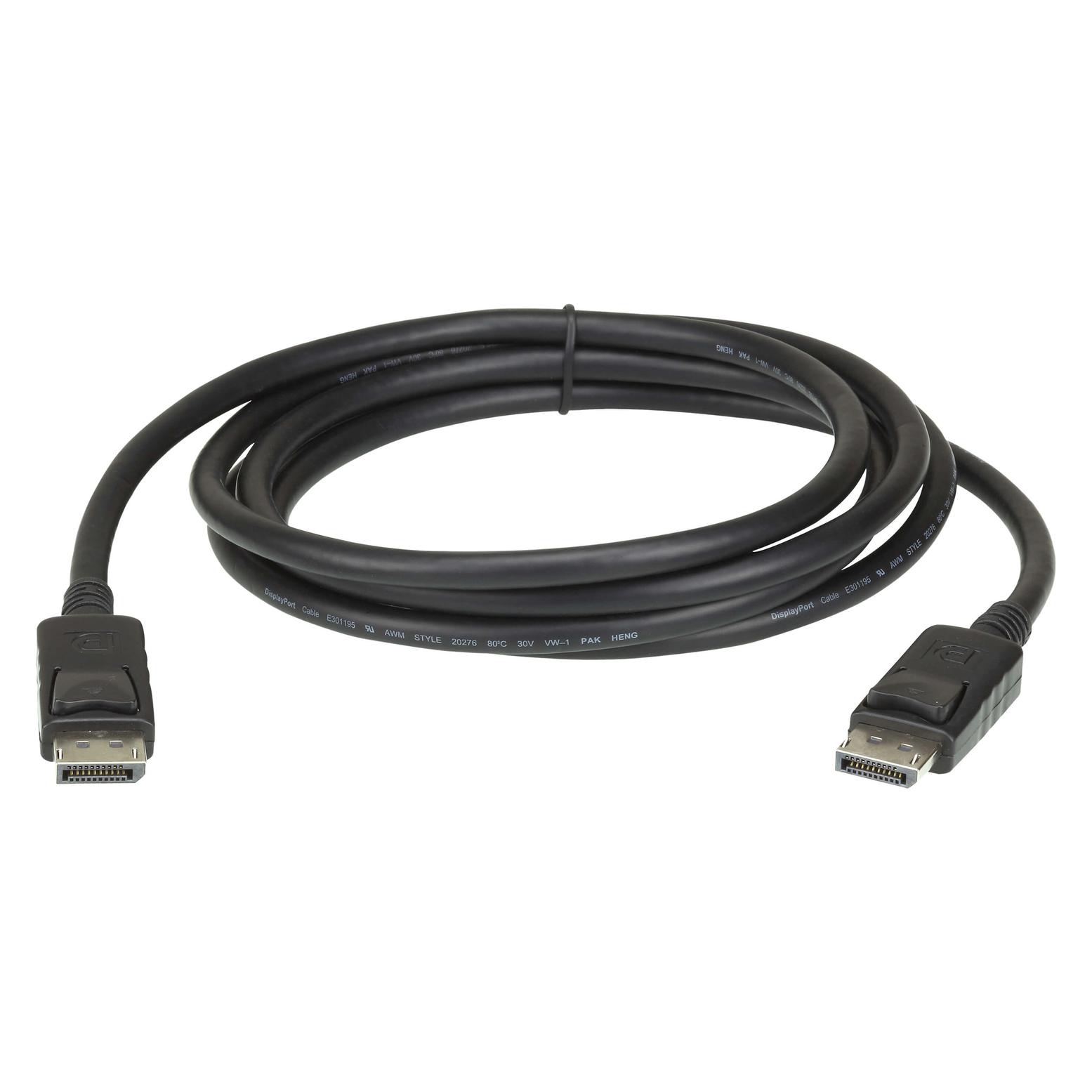Aten DisplayPort rev.1.2 Cable -7D03DP Black, DP to DP (3 m) (2L-7D03DP)