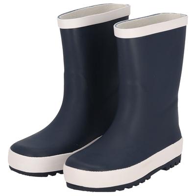 Gummistiefel XQ FOOTWEAR "KINDER STIEFEL", Mädchen, Gr. 25/26, blau (navy), Obermaterial: 100% Gummi, unifarben, Schuhe Gummistiefel, Wasserdichte Regenstiefel mit herausnehmbarer Sohle