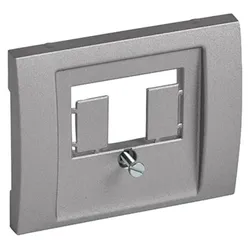 Legrand 771347 Abdeckung TDo Telefondose Galea soft Aluminium