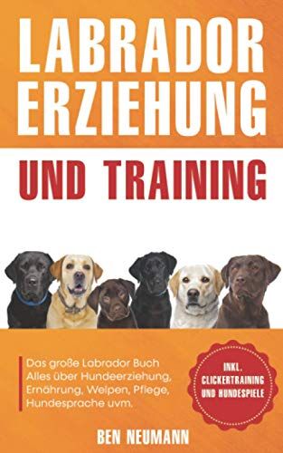 Ben Neumann - Labrador Erziehung und Training: Das große Labrador Buch - Alles über Hundeerziehung, Ernährung, Welpen, Pflege, Hundesprache uvm. - inkl. Clickertraining und Hundespiele - Preis vom 09.10.2026 07:28:09 h
