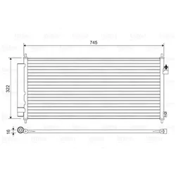 Kondensator Klimaanlage VALEO 814413