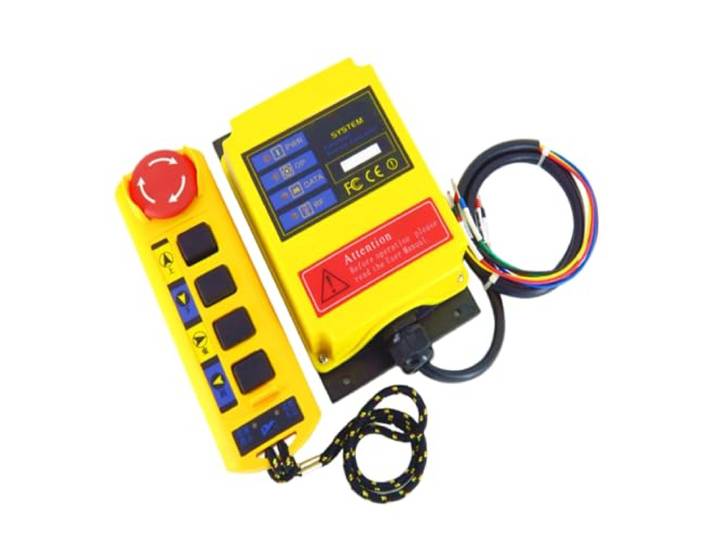 Industrielle Fernbedienung Hebe 4 Tasten Single Speed ​​Kran Industrie Radio Controller 24V für Heckklappe(220)