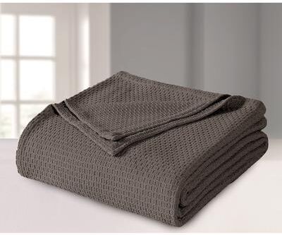 Blue Ridge Home Fashions 100 Percent Cotton Thermal Blanket