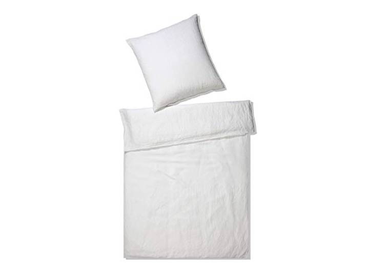 elegante Leinen Bettwäsche Pure Weiss