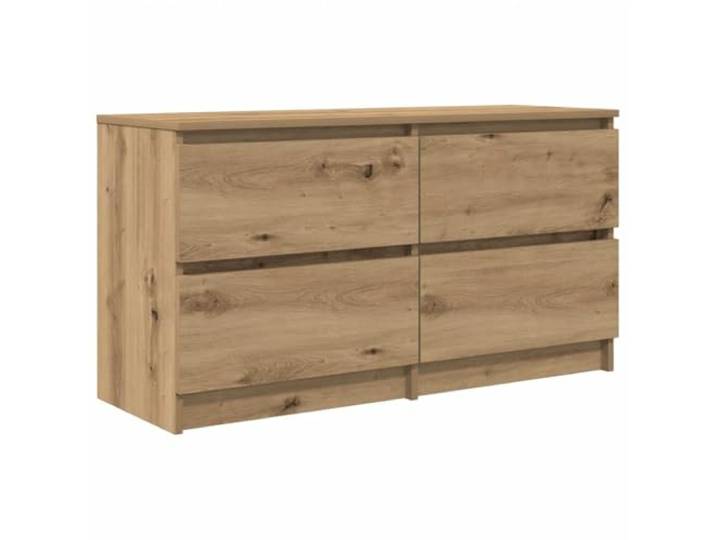 GKHPYURE TV-Schrank Eiche Handwerk 100 x 35 x 54 cm Technisches Holz, 4 Schubladen, großer Stauraum, pflegeleicht, für Wohnzimmer oder Schlafzimmer