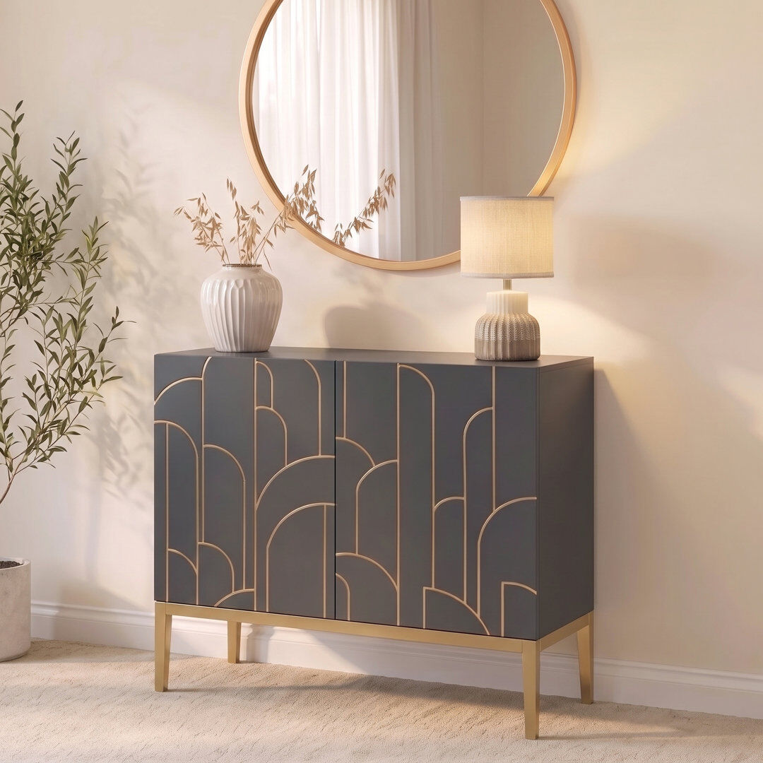 Fairmont Park Heathfield Sideboard Smoke Grey 77 cm H x 90 cm W x 40 cm D