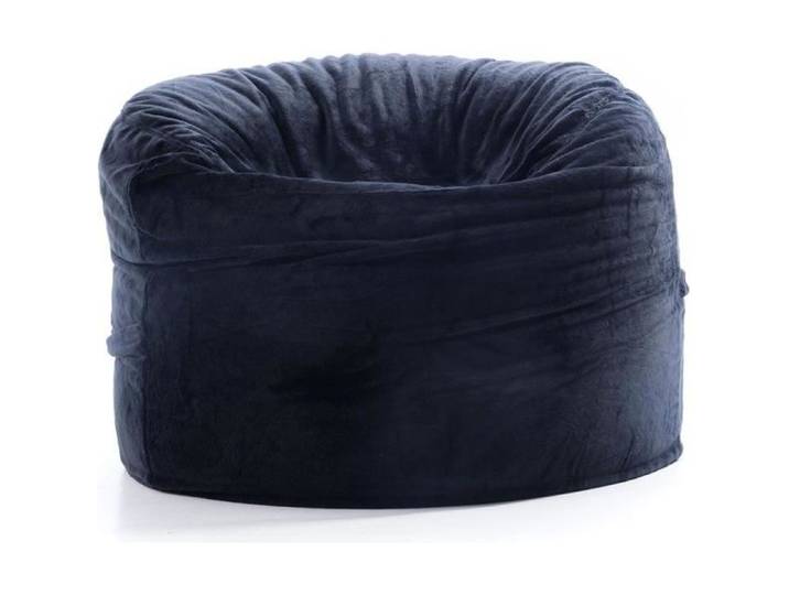 Pouf Fauteuil Rond Polaire Noir - BiG52 TiTAN S - Adulte