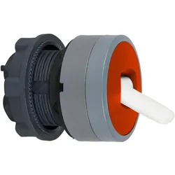 Schneider Electric ZB5AD2804C0 Kippschalter, Frontelement, Harmony XB5, Kunststoff, 22mm, hellgrau, rot, 2 Stellungen, rastend
