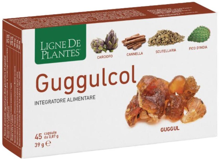 NATURA SERVICE Srl Guggulcol - Integratore Per La Funzione Epatica 45 Capsule - Metabolismo Lipidico e Digestione Ottimale