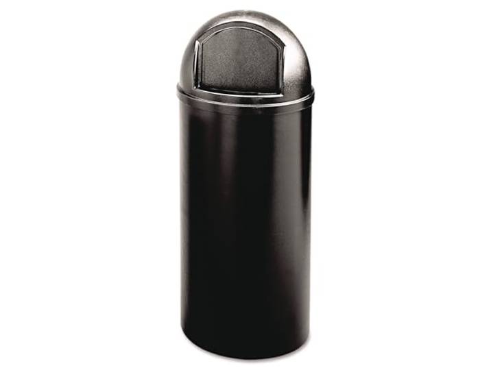 Rubbermaid Abfallbehälter (PE) feuerhemmend Volumen 57 l HxØ 930 x 390 mm schwarz
