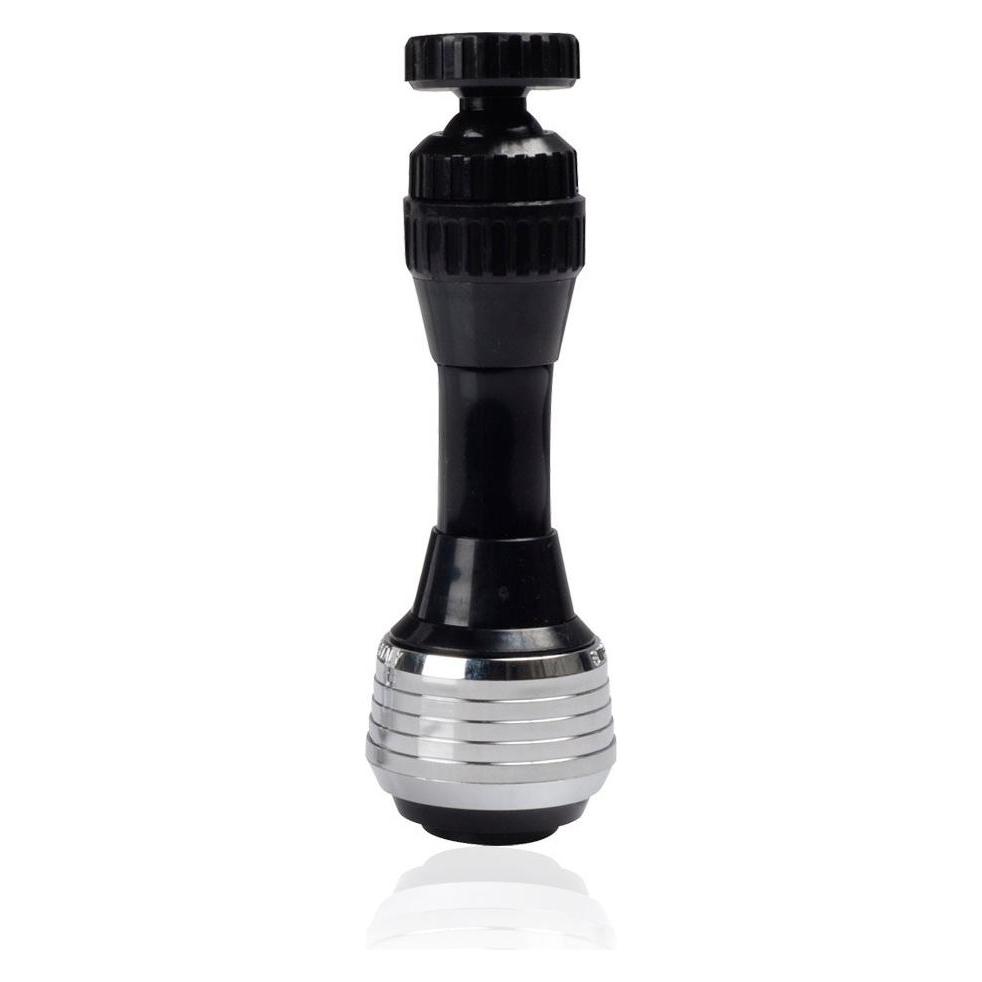 Siroflex Black and chrome shower atomizer with water saver, blue line, 11 cm (68306847)