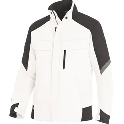 Arbeitsjacke "FRANK" - 4XL - weiß/anthrazit