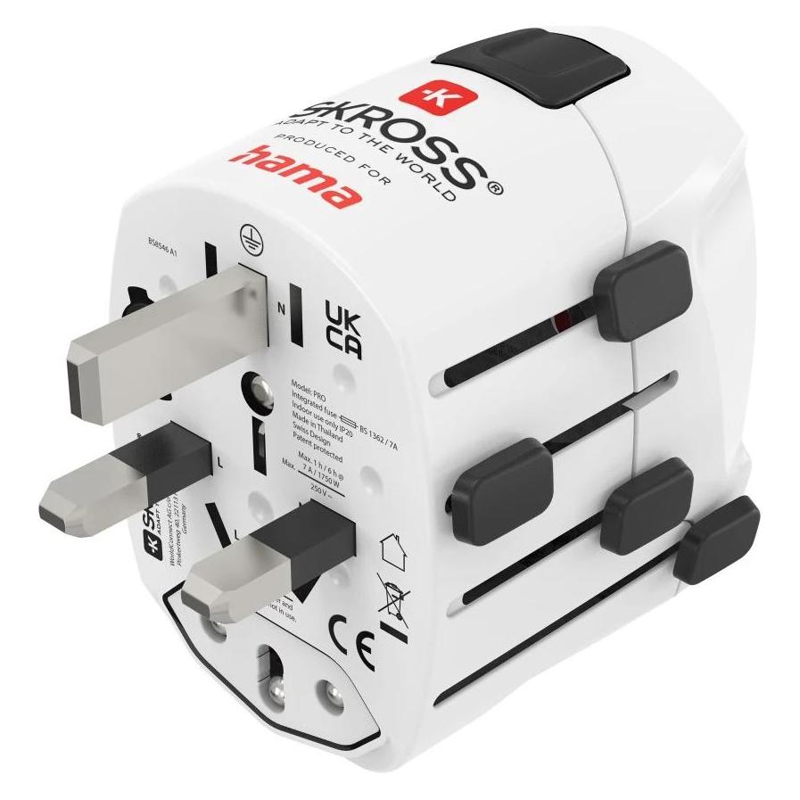 Hama Weltreiseadapter World Travel Pro, 3-polig, W (00223465)