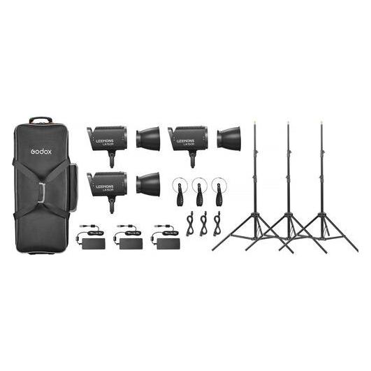 Godox Litemons LA150R RGB LED Video Light 3 light kit (Videoleuchte) (D279991)