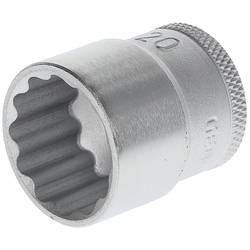 Gedore D 30 20 6231640 Vierkant massiv 10 mm (3/8 Zoll) Steckschlüsseleinsatz 20 mm 20 mm 3/8 (10 mm)