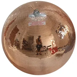 SATISFIRE Spiegelkugel 20cm kupfer Discokugel Mirrorball Party Disko Deko