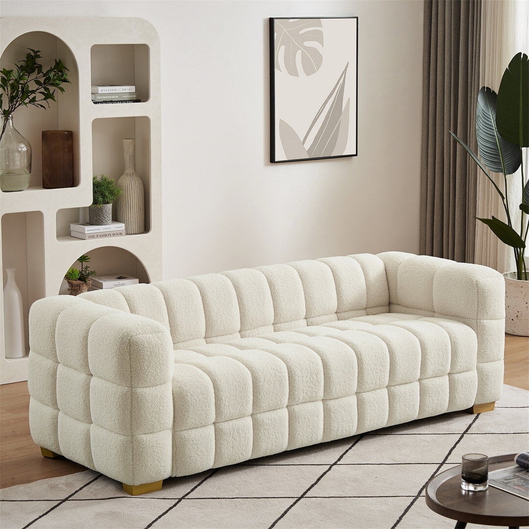 Canora Grey 1 Boucle Standard Living Room Set Beige 1