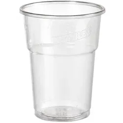 1000 Kunststoff Gläser Becher 25 cl Transparent BIOPAK