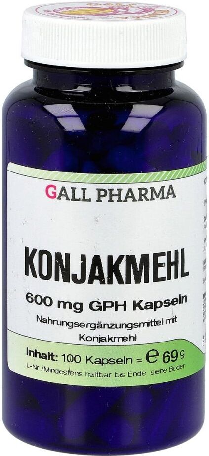 Konjakmehl 600 mg Kapseln 100stk
