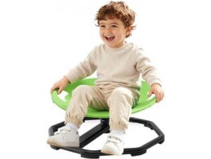 VEVOR Drehstuhl Kinder Autismus Sensorischer Drehsitz 50 kg 435x410 mm Grün, ADHS Hilfsmittel für Kinder im Alter von 2-6 Jahren, Förderung von Gleichgewicht Körperkoordination Greifkraft, PP-Material