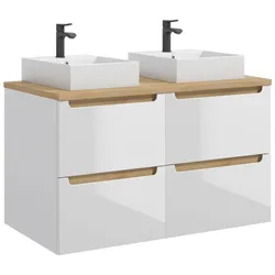 DOPPELWASCHTISCH 120cm Livia Weiß