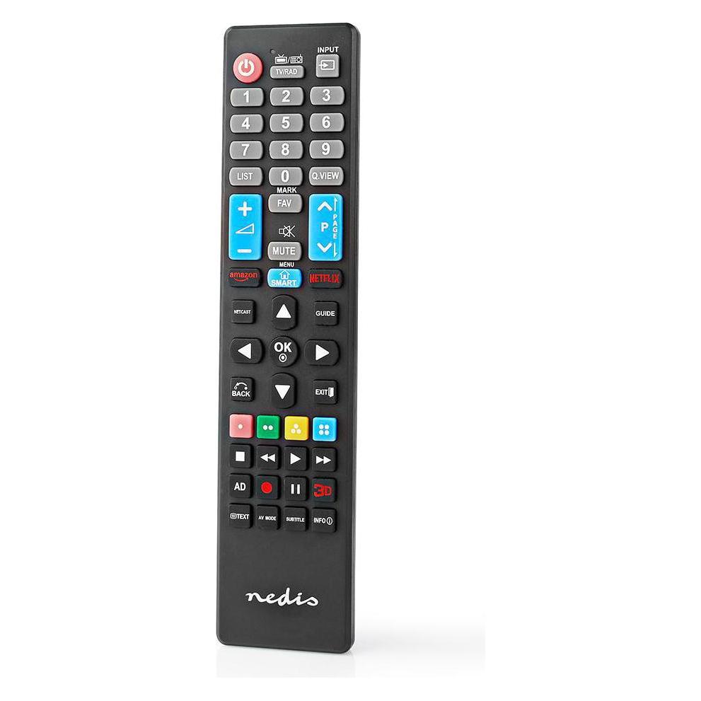 Nedis Ersatz Fernbedienung Passend für: LG Fest Anzahl der Geräte: 1 Netflix Unisex (Gerätespezifische Fernbedienung, Miracast) (TVRC41LGBK)