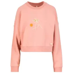 Blutsgeschwister Pullover Crew Core - happy beach palms pink S