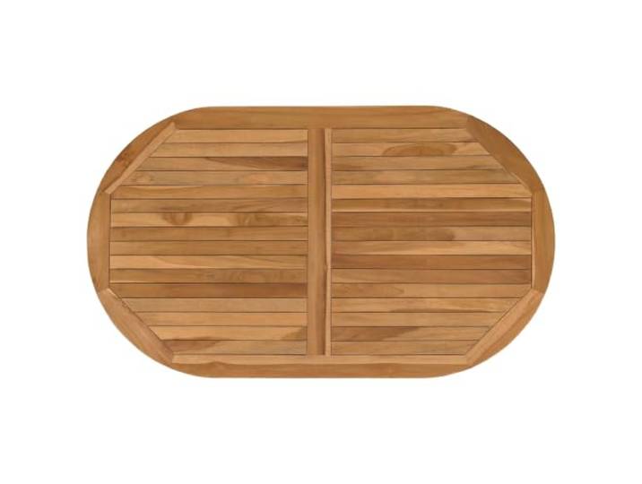 HFXHIJXQ Tischplatte Oval Massives Teakholz 120x70 cm Esstisch Platte Ovale Ersatz-Tischplatte für Küche und Esszimmer mit wasserbasierter Lackierung und natürlicher Holzmaserung.