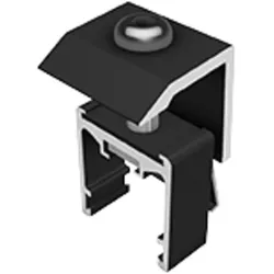 Modulklemme Schwarz Ende verstellbar 30-50 mm 4 Stück