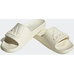 Badesandale ADIDAS SPORTSWEAR "ADILETTE AQUA", Damen, Gr. 46, weiß (sanftes weiß, sanftes weiß, sanftes weiß), Synthetik, Schuhe, Badelatschen