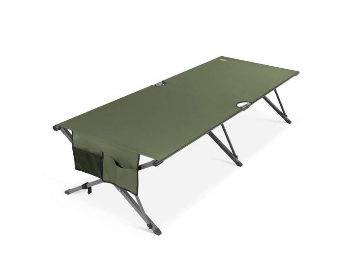 Modante Campingliege, Grün, Metall, 50x210x80 cm, Freizeit & Co, Camping, Campingsessel