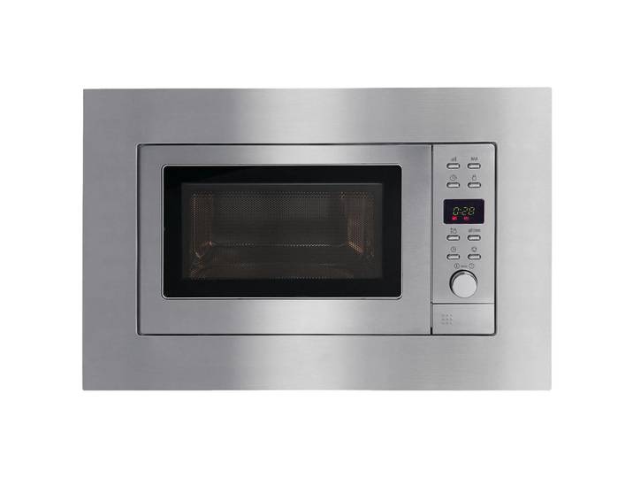 Amica Einbaumikrowelle, Edelstahlfarben, Metall, 59.5x39x32 cm, Auftaufunktion nach Gewicht oder Zeit, LED-Display, Auftaufunktion, digitaler Timer, Automatik-Kochprogramme, Kindersicherung, Küchen, Küchenelektrogeräte, Mikrowellen