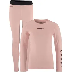 CRAFT Core Warm Baselayer Unterwäsche-Set Kinder 726499 - charm/dk plum 146/152