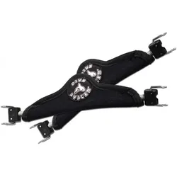 DiveSystem - Tech Fin Edelstahlfederriemen mit Neopren - Größe: XS = 36-39