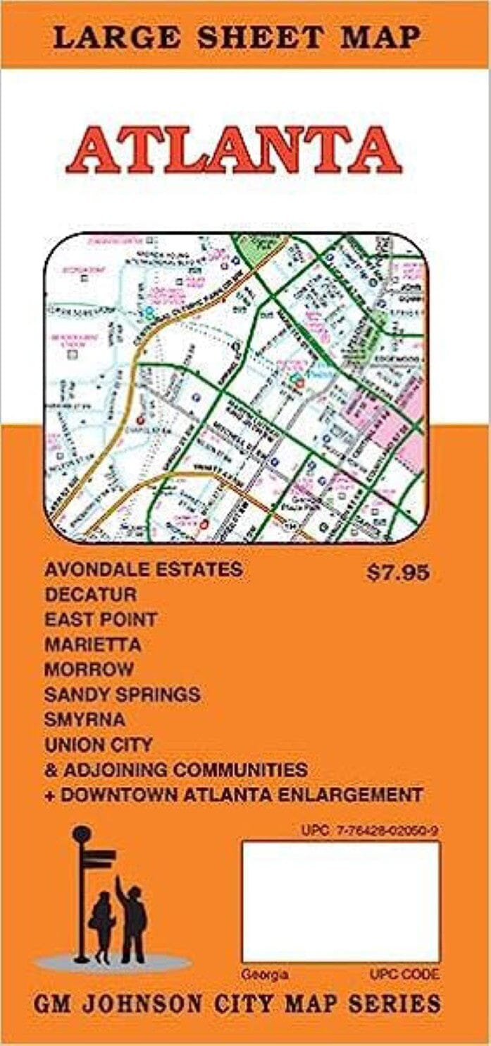Plan des rues - Atlanta (Géorgie)   GM Johnson