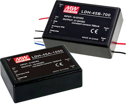 MEAN WELL LDH-45B-500DA LED-Treiber Konstantstrom 43W 500mA 36 - 86 V/DC dimmbar, Dali, Überlastschutz, Überspannung 1St.