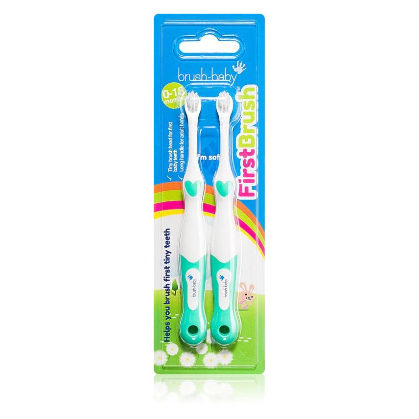 Brush-Baby Brush Baby FirstBrush Zahnbürste für Kinder - 2er Pack (Mittel, 2x) (49620144)