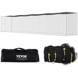 VEVOR Baseball-Schlagkäfig-Netz für Zuhause oder Hinterhof 70 Fuß, Baseballkäfig-Netz zum Schlagen und Aufstellen, Baseballnetz, Schlagkäfig, für Kinder oder Erwachsene Schwarz