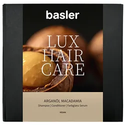 450ml basler Arganöl Macadamia Lux Hair Care Box (Shampoo 200ml + Conditioner 200ml + Serum 50ml)