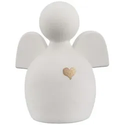 Figur Engel Heart 13,5cm Keramik weiß