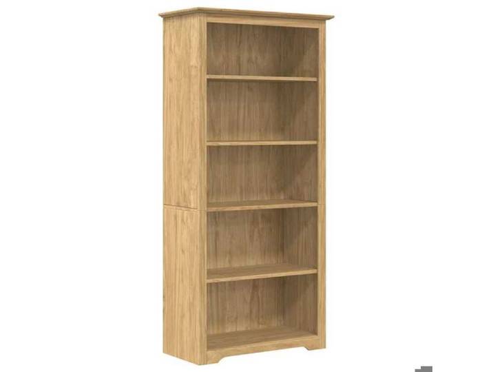 Moderne Bibliothèque BODO - BONNIE - Meuble Étagère - support livres - Marron miel 82x40x173cm &EU29780