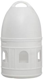 Inspired Finds Parrot Pro Water Dispenser With Handle Automatic Drinker For Parakeets, Ducks, Chicks & Poultry 10l White