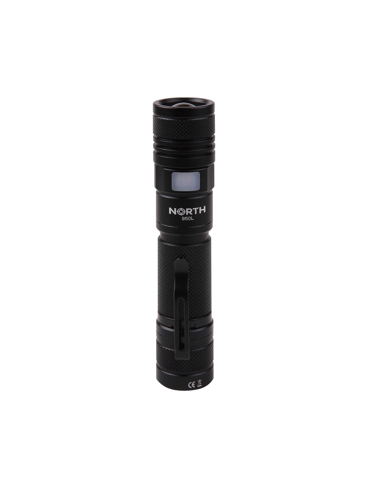 NORTH Flashlight 950 Lumen Zoom Black Aviation Aluminium 10W Cree-Led (XML2)