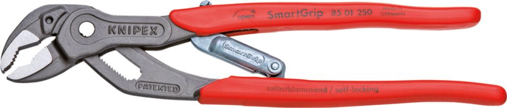 KNIPEX Wasserpumpenzange Smart-Grip mit Kunststoff-Griffen 250mm