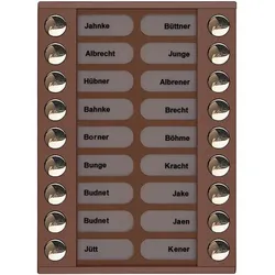 TCS Tür Control Audioaußenstation 2-reihig PET18-EB/04