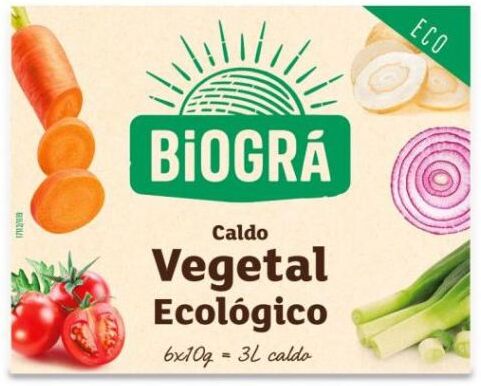 Biogra Caldo Vegetal Cubitos 66 gr